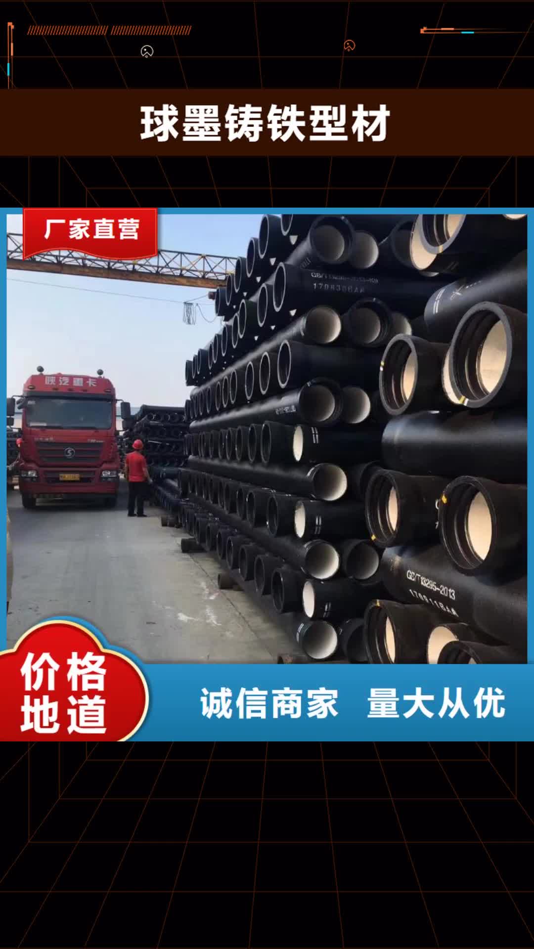 【普洱 球墨铸铁型材_排水球墨铸铁管用的放心】